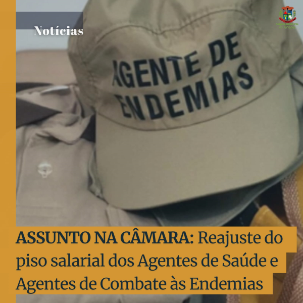 Reajuste do piso salarial dos Agentes de Saúde e Agentes de Combate às Endemias 